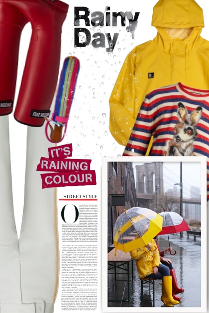 cozy fall look for a rainy day- Combinaciónde moda