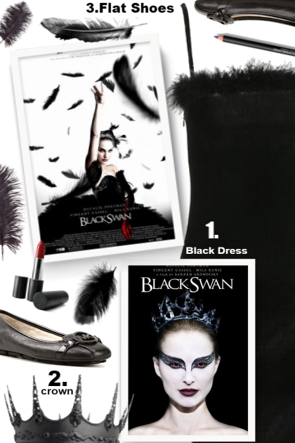  Halloween Party - Black Swan- Fashion set