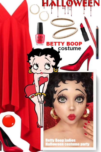 Betty Boop ladies Halloween costume party - Modekombination