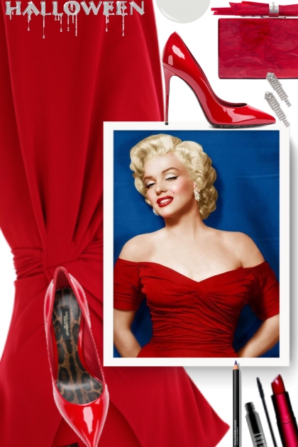 Halloween - Marilyn Monroe- Combinaciónde moda