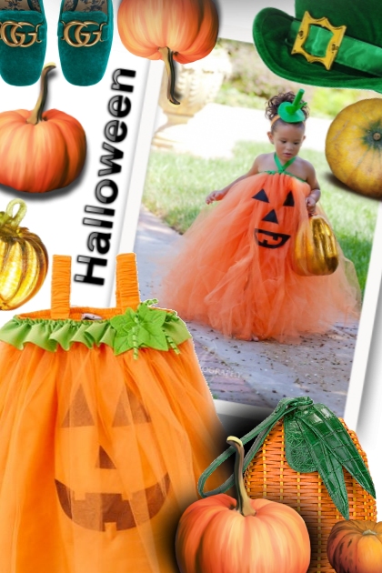 Halloween costume - Pumpkin- Fashion set