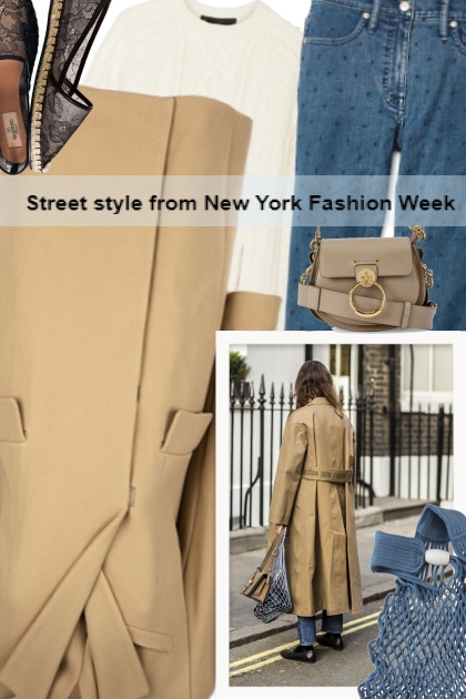 Street style from New York Fashion Week- combinação de moda