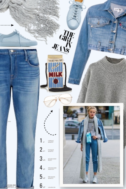 The girl in jeans - casual style