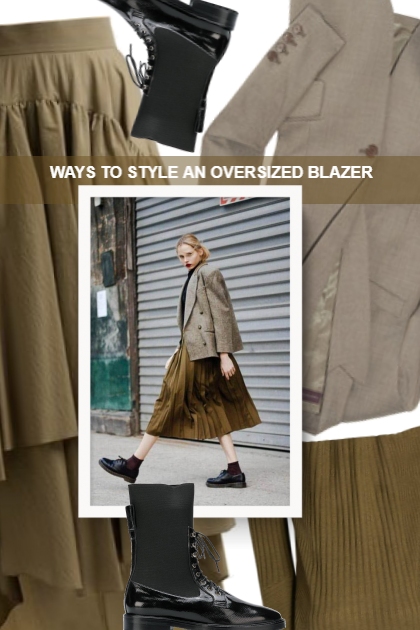 WAYS TO STYLE AN OVERSIZED BLAZER- combinação de moda