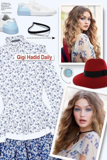 Gigi Hadid Daily- Combinazione di moda