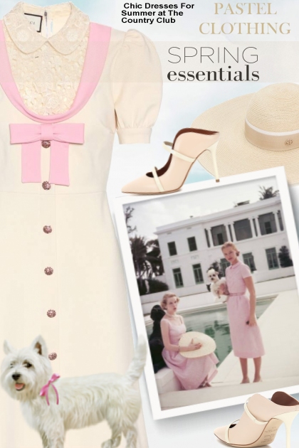  Chic Dresses For Summer at The Country Club- Combinaciónde moda