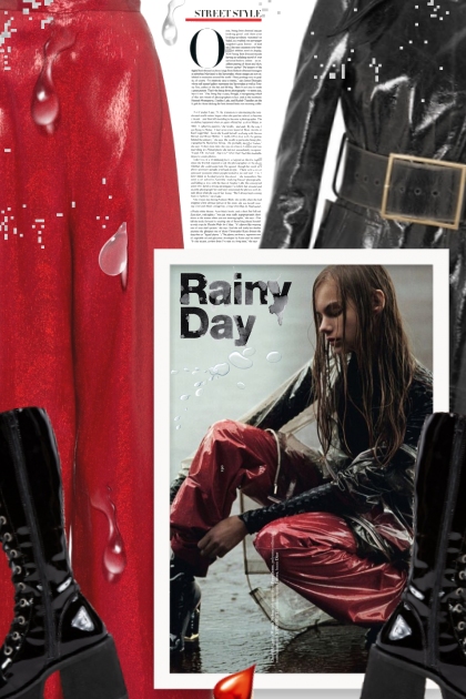 Why dont I look like this in the rain?- combinação de moda