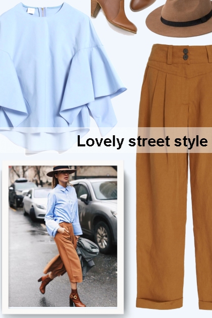 Lovely street style- Combinaciónde moda