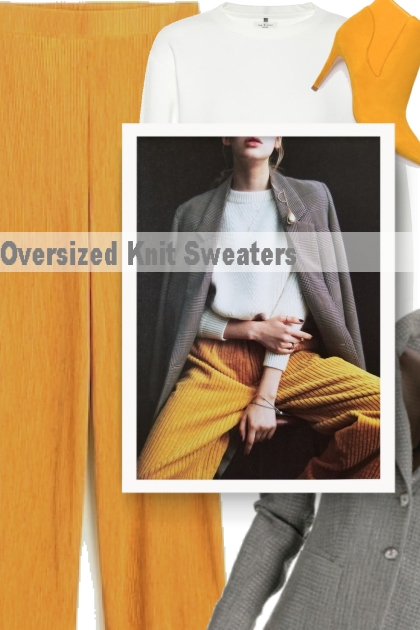 Oversized Knit Sweaters- Combinazione di moda