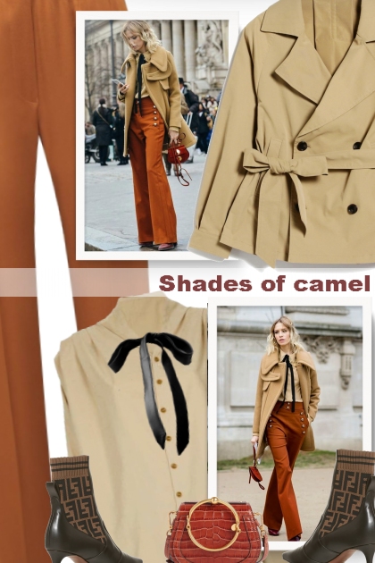 Shades of camel- Combinazione di moda