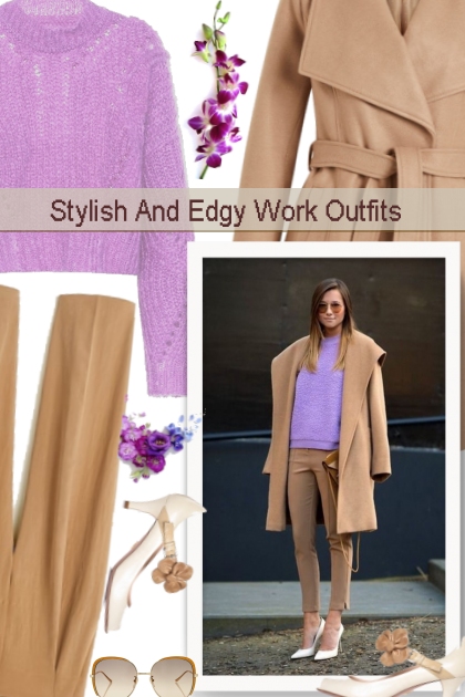  Stylish And Edgy Work Outfits- Kreacja