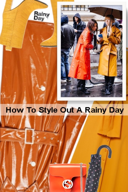 How To Style Out A Rainy Day- Модное сочетание