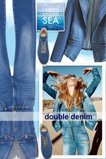 double denim- Fashion set