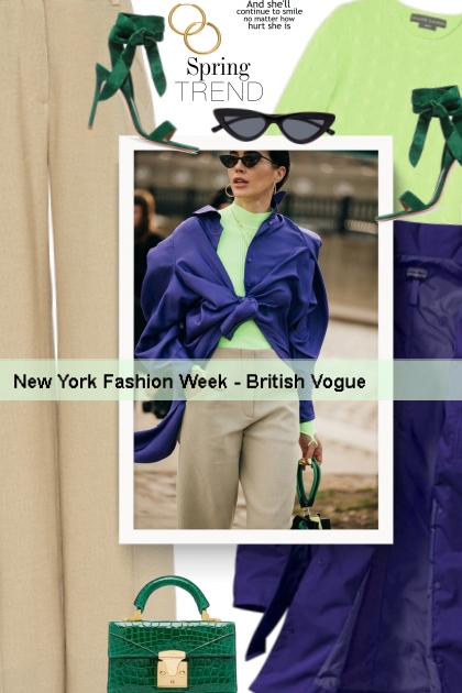 New York Fashion Week - British Vogue- Modna kombinacija