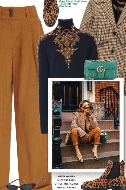 Edgy Blazer Outfit Ideas To Elevate Your Wardrobe- Combinaciónde moda