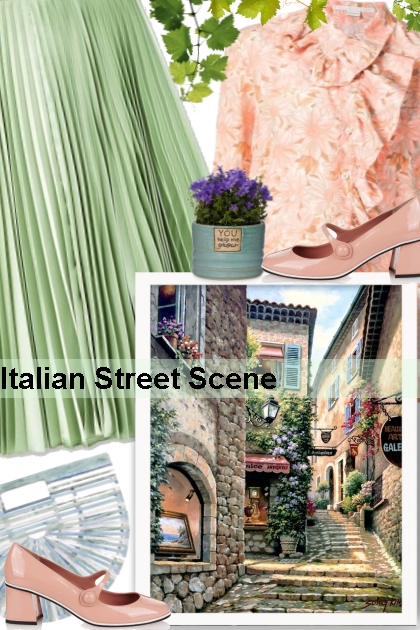 Italian Street Scene - Modna kombinacija