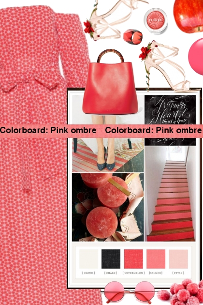 Colorboard: Pink ombre- Combinazione di moda