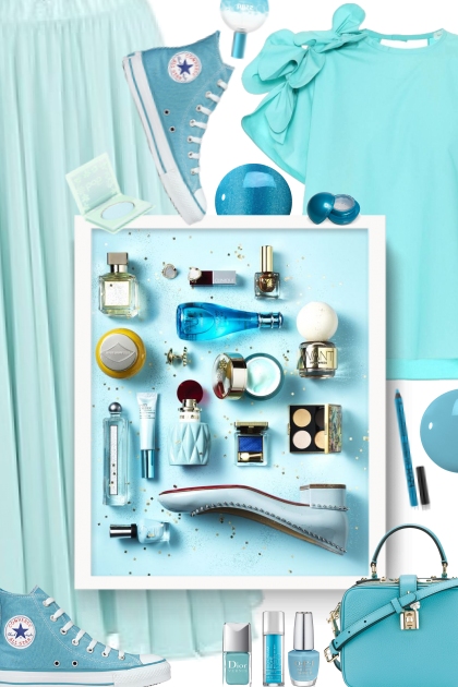  Colour Therapy: Sky Blue / Turquoise - combinação de moda