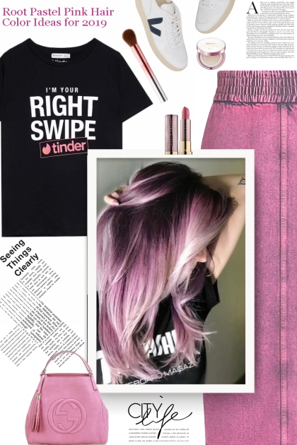 Root Pastel Pink Hair Color Ideas for 2019- Combinazione di moda