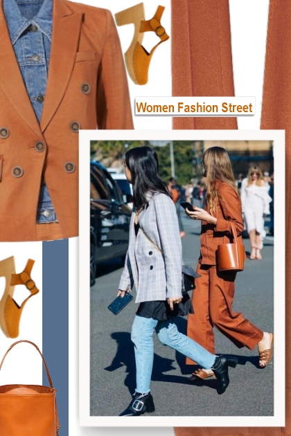 Women Fashion Street- Модное сочетание