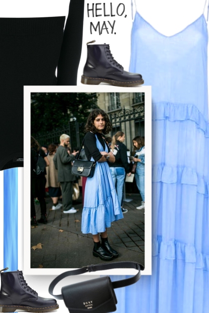 Blue and Black- Combinazione di moda