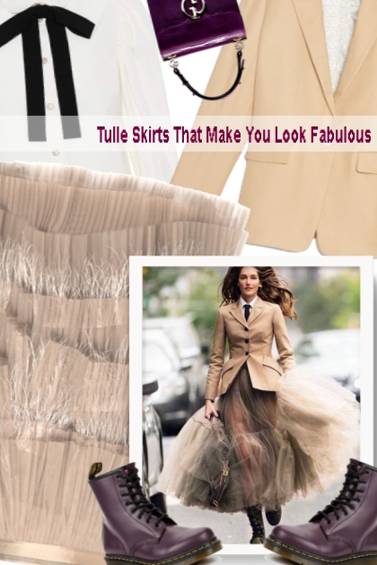 Tulle Skirts That Make You Look Fabulous- Modna kombinacija