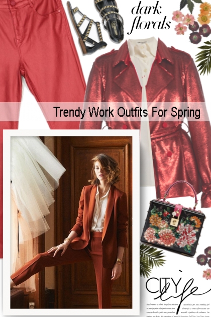 Trendy Work Outfits For Spring- Fashion set