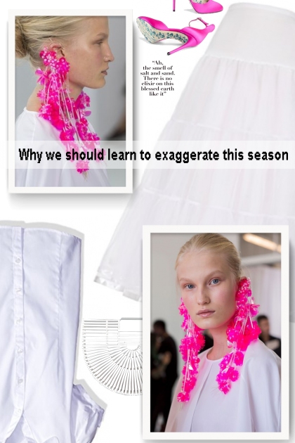 Why we should learn to exaggerate this season- combinação de moda