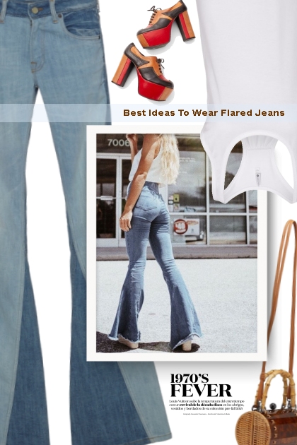 Best Ideas To Wear Flared Jeans- Modna kombinacija