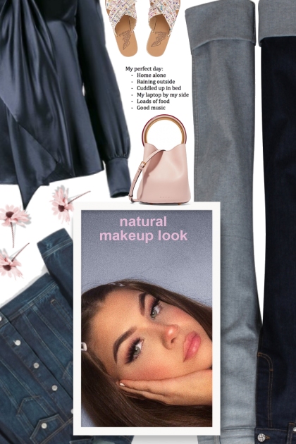 natural makeup look- Combinaciónde moda