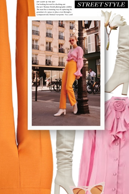 Spring 2019 - Orange & Pink- Modna kombinacija