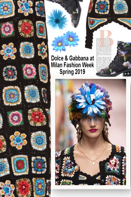 Dolce & Gabbana at Milan Fashion Week Spring 2019- Modna kombinacija