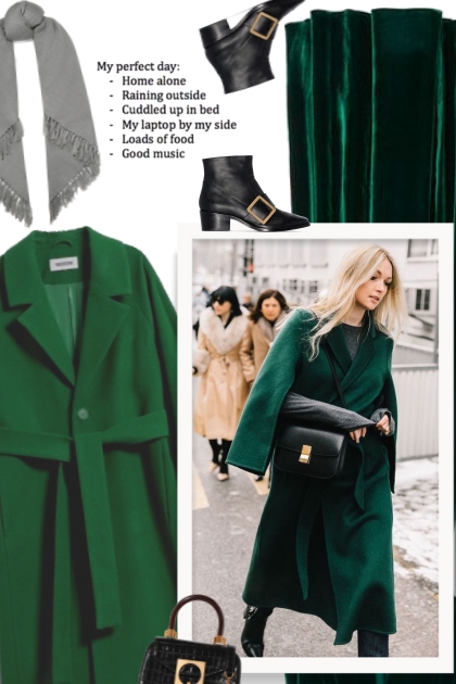The green coat- Fashion set
