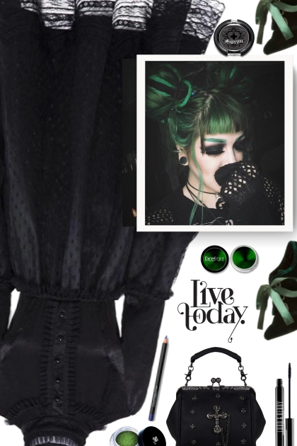   Goth girl makeup- Modna kombinacija