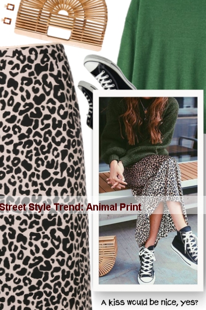   Street Style Trend: Animal Print - Модное сочетание