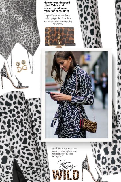How to wear leopard print: Zebra and leopard print- Fashion set