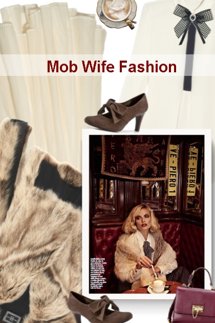   Mob Wife Fashion- combinação de moda