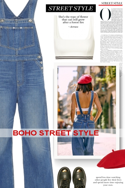 BOHO STREET STYLE- Combinazione di moda