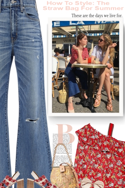   How To Style: The Straw Bag For Summer- Modna kombinacija