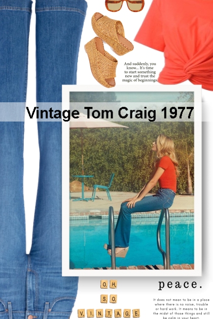 Vintage Tom Craig 1977- Combinazione di moda