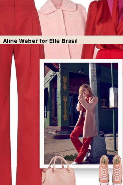   Aline Weber for Elle Brasil - Modna kombinacija