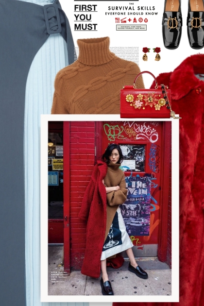   Liu Wen Models Luxe Street Style for Grazia Chin- Modna kombinacija