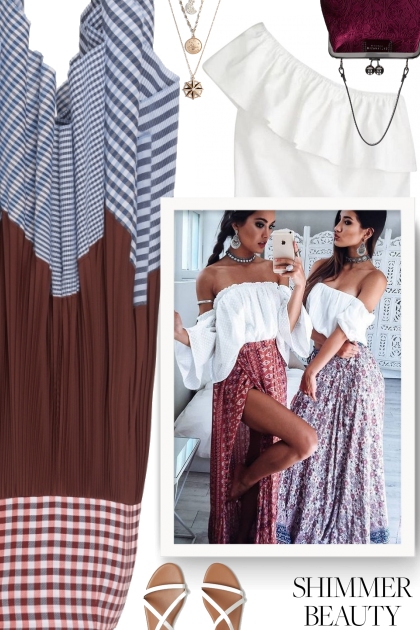 Trendy maxi dresses for boho look - Modna kombinacija