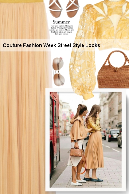  Couture Fashion Week Street Style Looks- Fashion set
