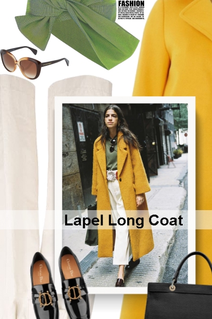  Lapel Long Coat- Fashion set