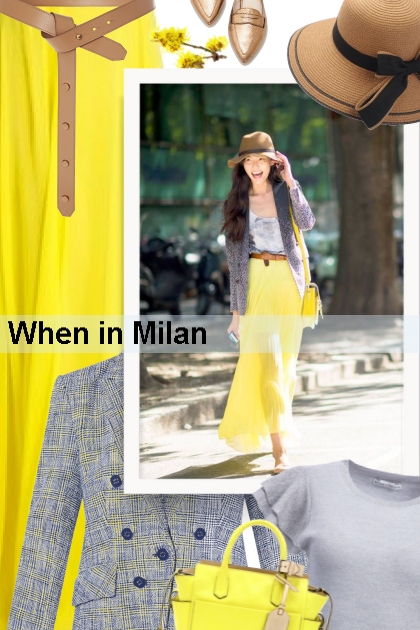 When in Milan- Modna kombinacija