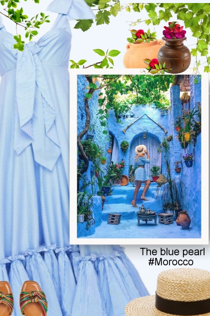 The blue pearl #Morocco - Modekombination