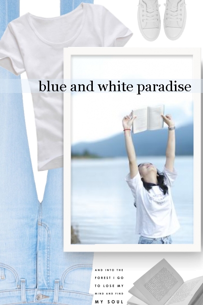 blue and white paradise