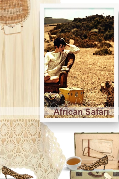  African Safari- combinação de moda