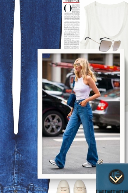   Weekend Style:  Jeans and Sneakers- Combinazione di moda